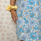 Robe Col Bleu Fleurs