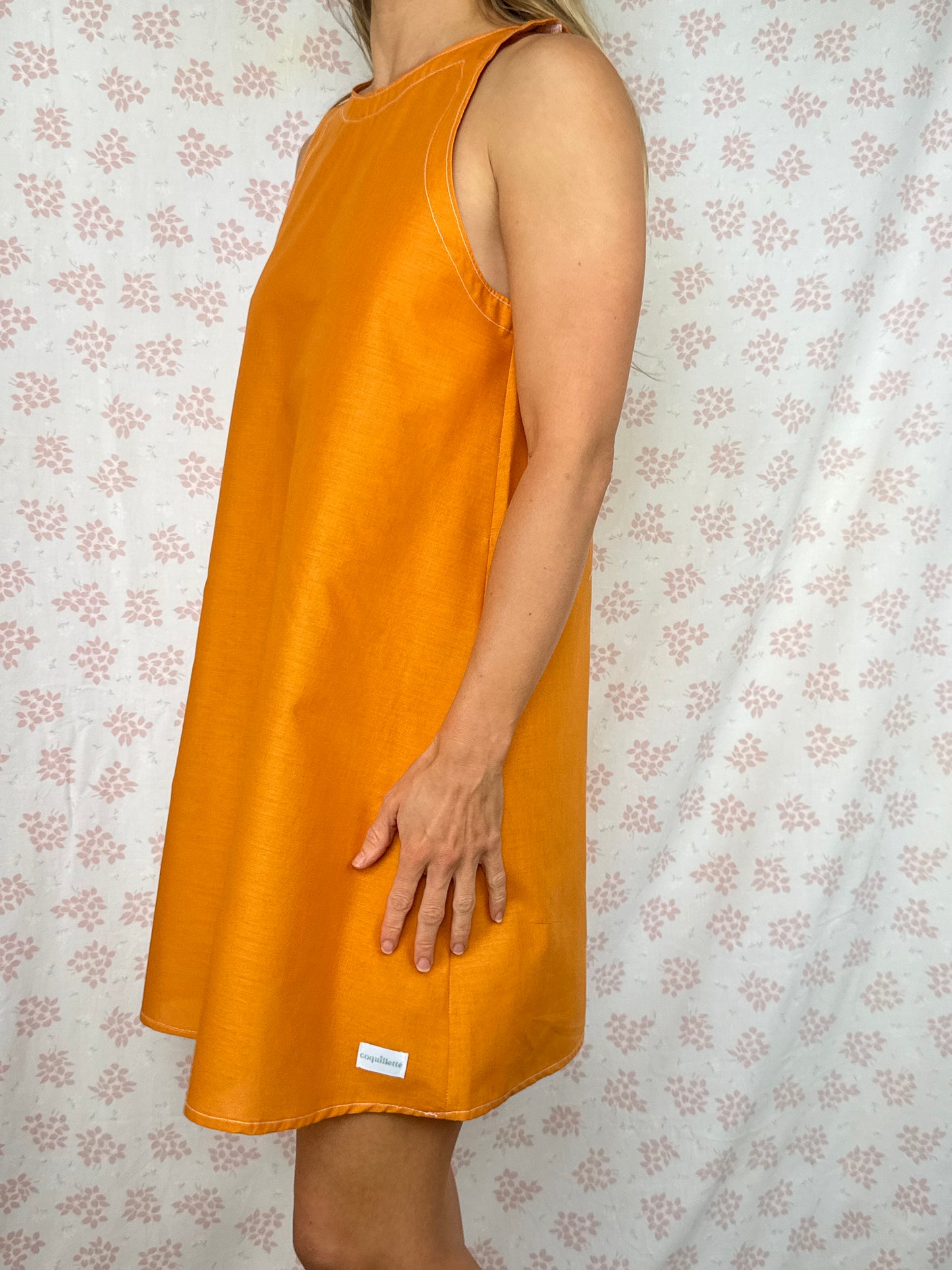 Robe Col Uni Orange