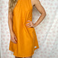 Robe Col Uni Orange