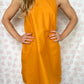 Robe Col Uni Orange