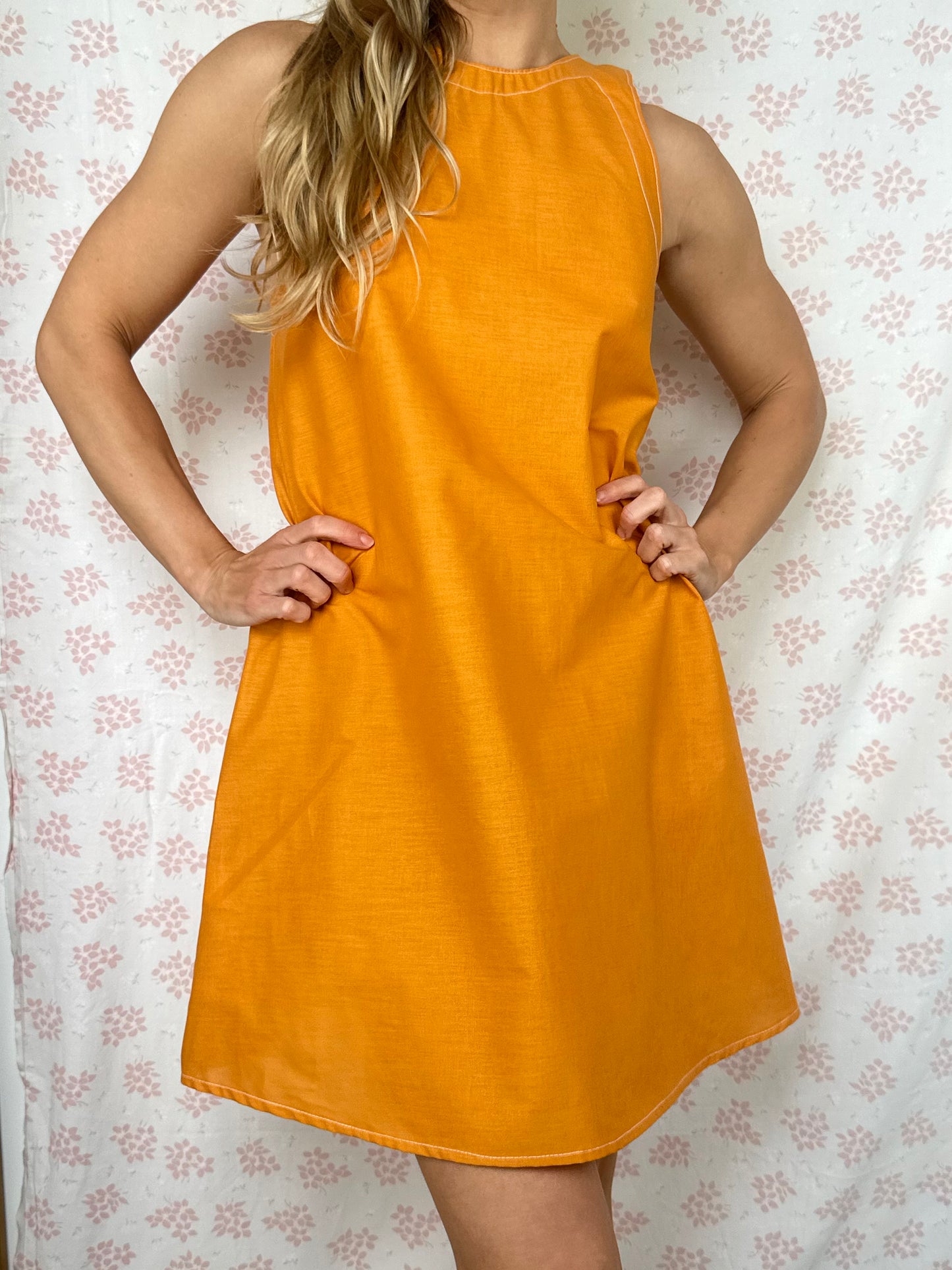 Robe Col Uni Orange