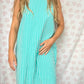 Robe Col Rayé Vert