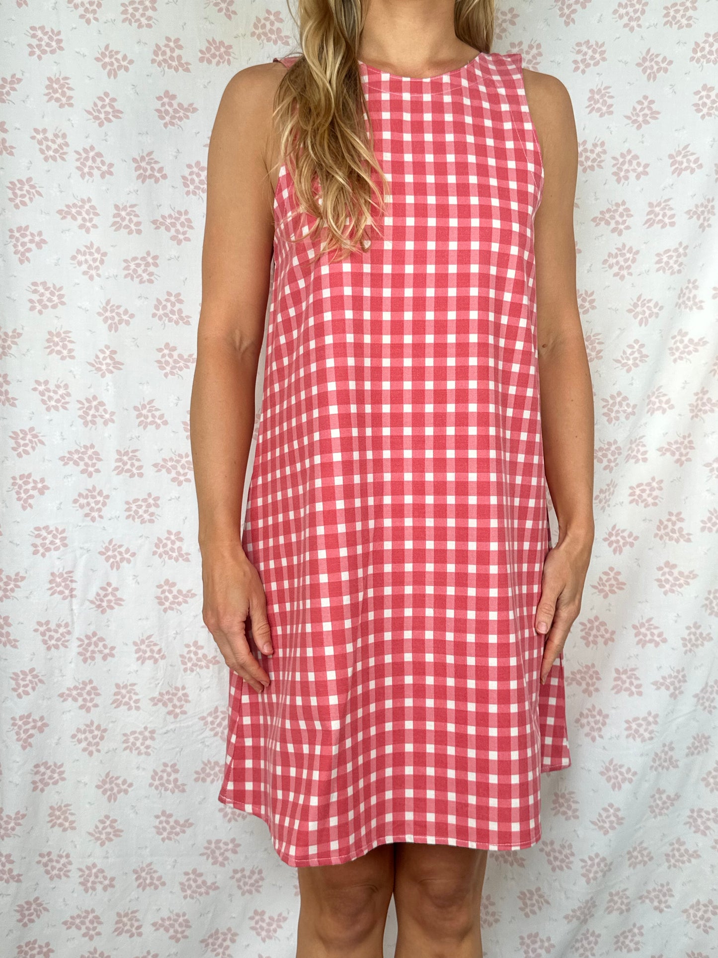 Robe Col Vichy Rouge