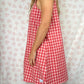 Robe Col Vichy Rouge