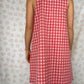 Robe Col Vichy Rouge
