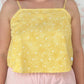 Top Jaune Fleurs
