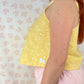 Top Jaune Fleurs