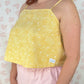 Top Jaune Fleurs