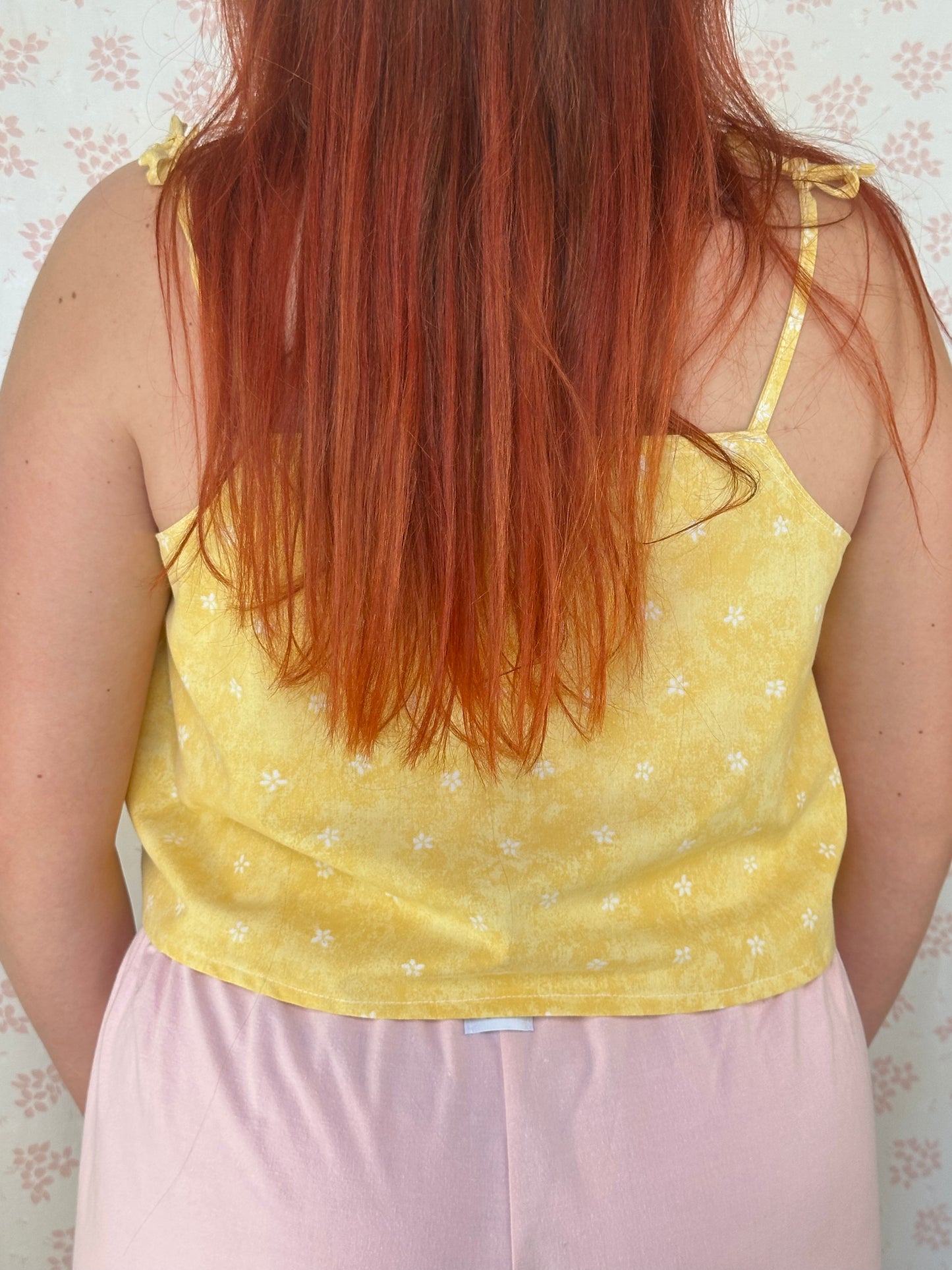 Top Jaune Fleurs