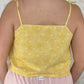 Top Jaune Fleurs