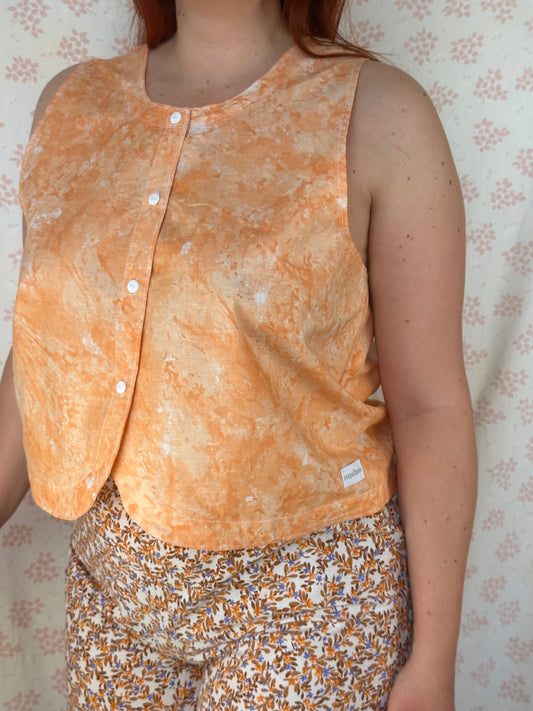 Haut Bouton Orange