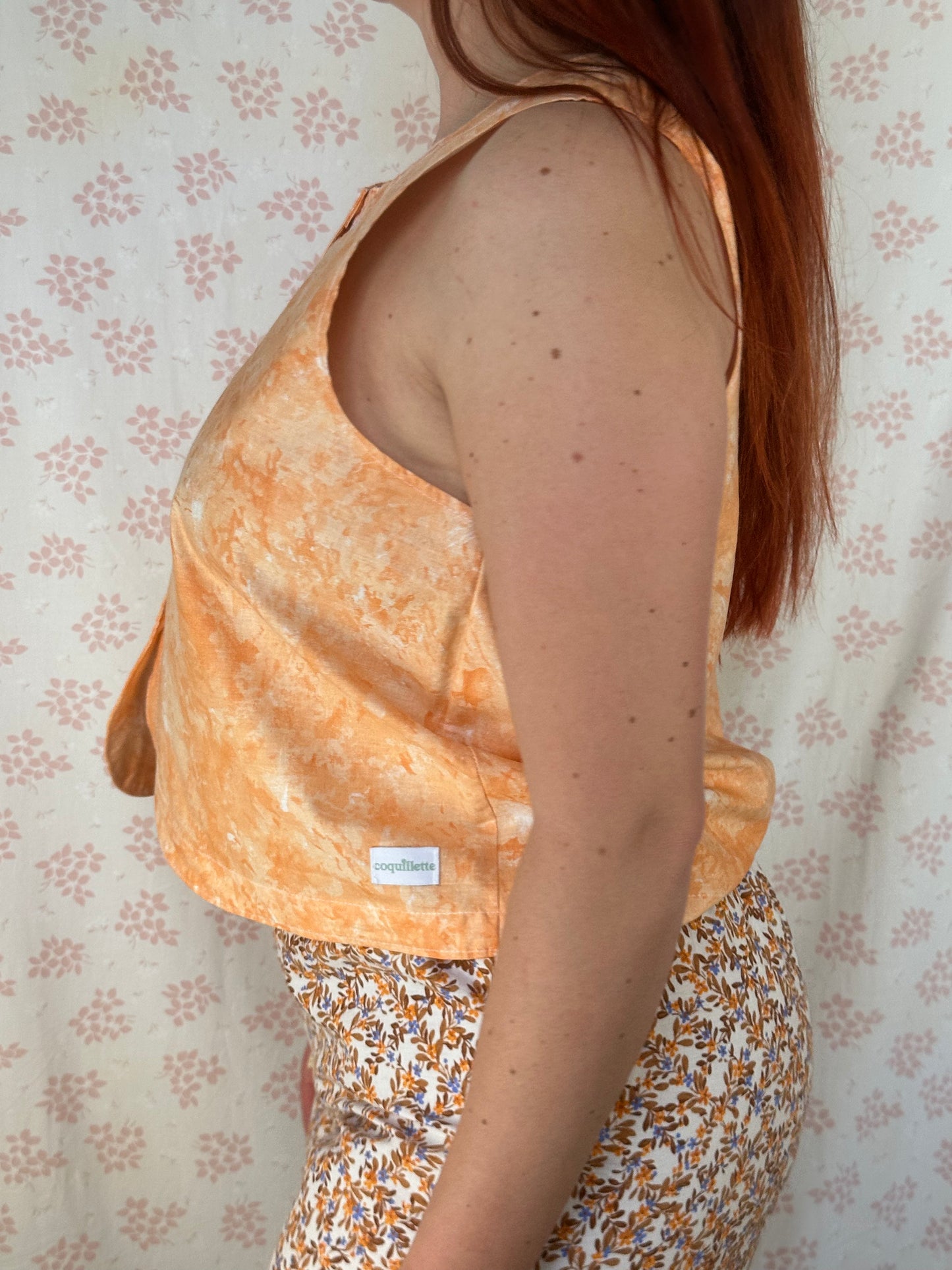 Haut Bouton Orange
