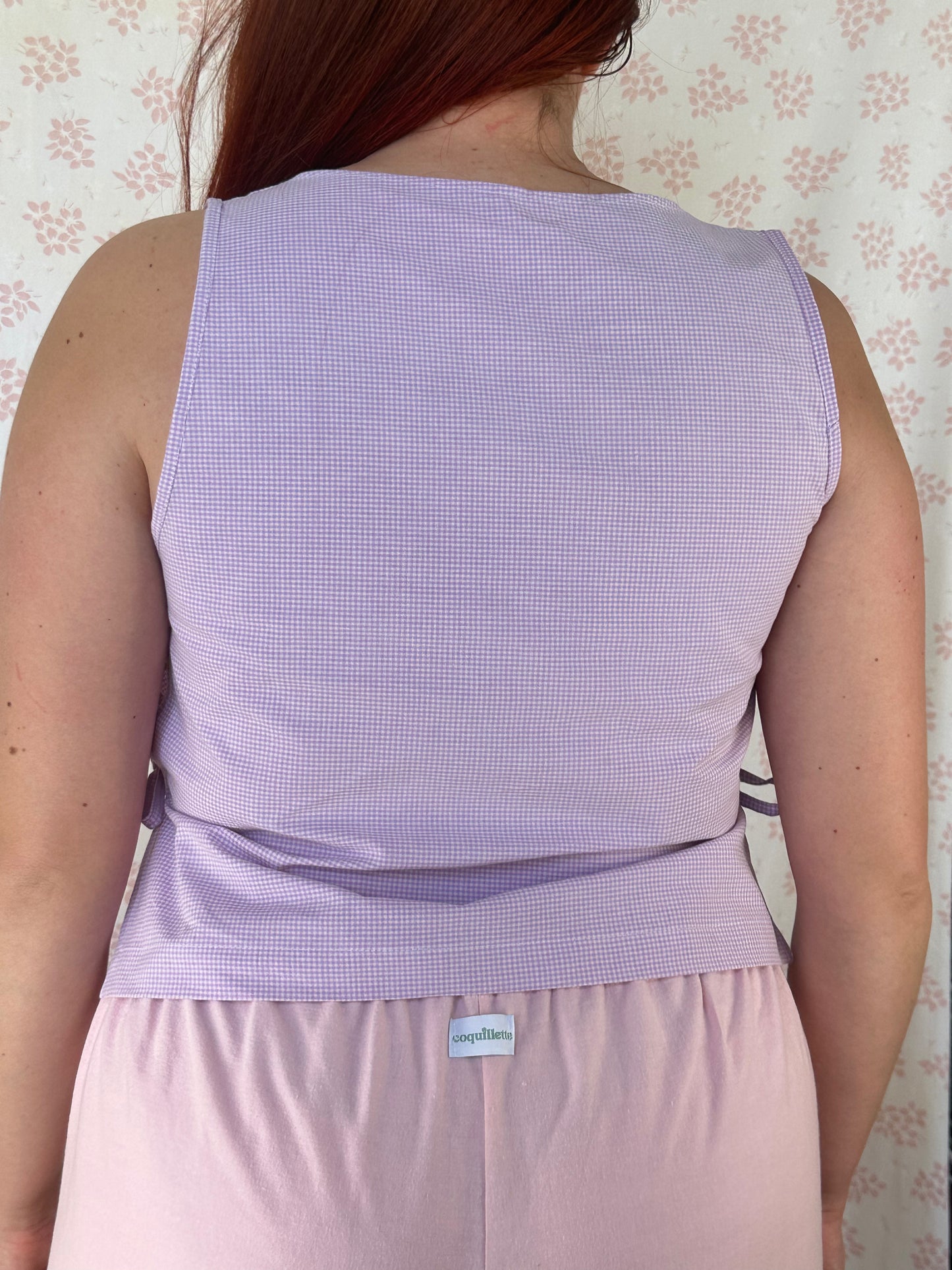 Haut Noeud Vichy Violet