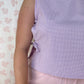 Haut Noeud Vichy Violet