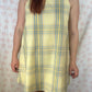 Robe Col Jaune Carreaux