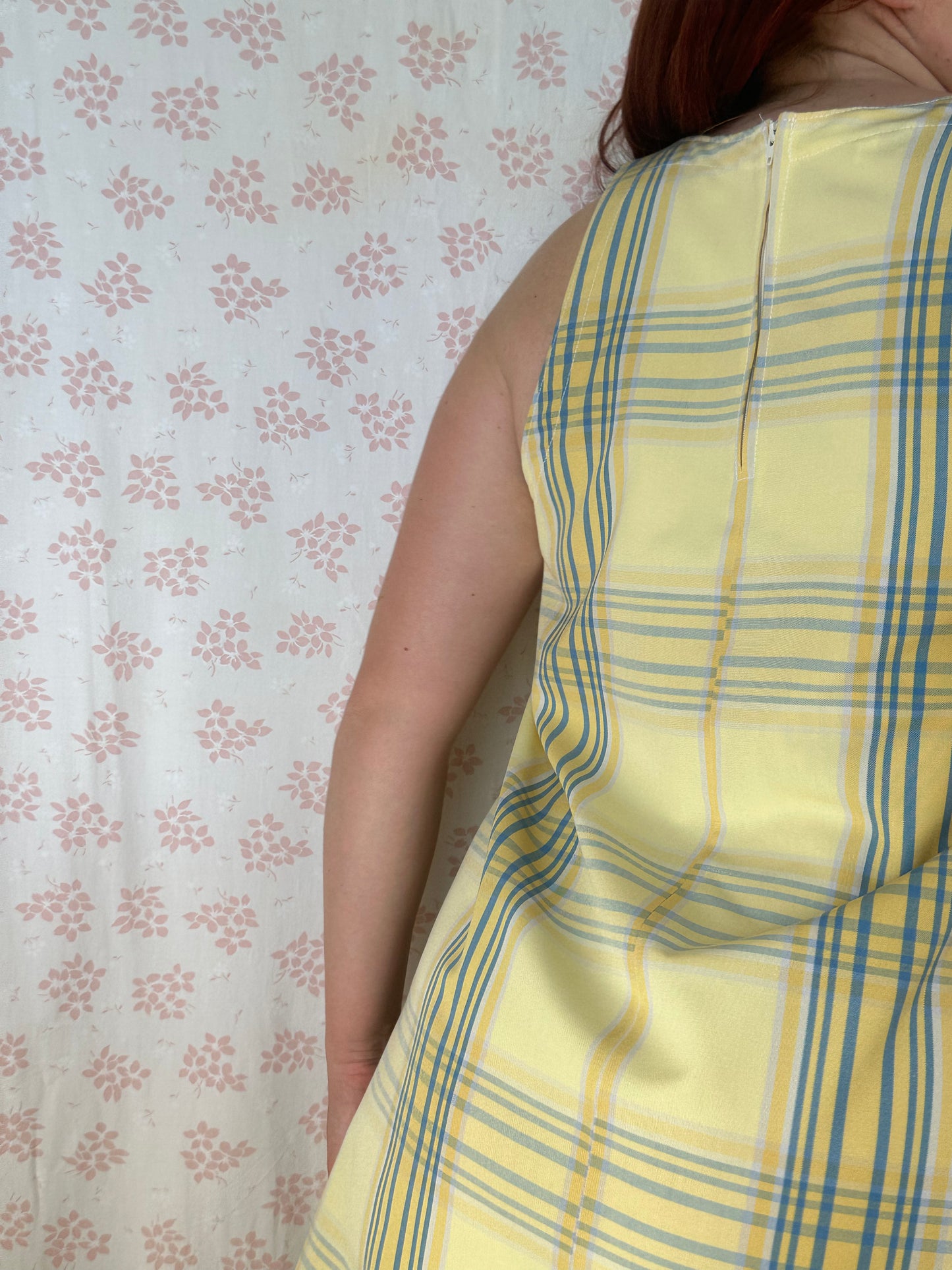 Robe Col Jaune Carreaux