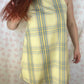 Robe Col Jaune Carreaux