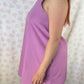 Robe Col Uni Violet