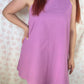 Robe Col Uni Violet