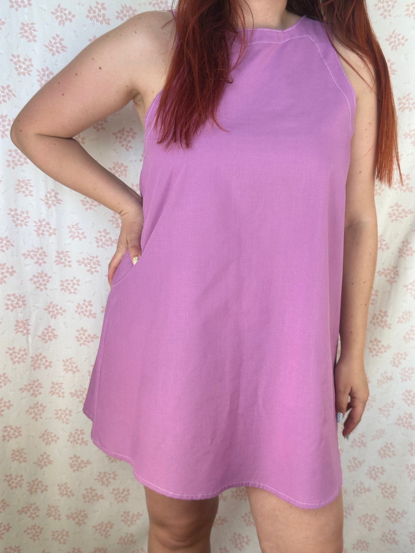 Robe Col Uni Violet