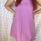 Robe Col Uni Violet