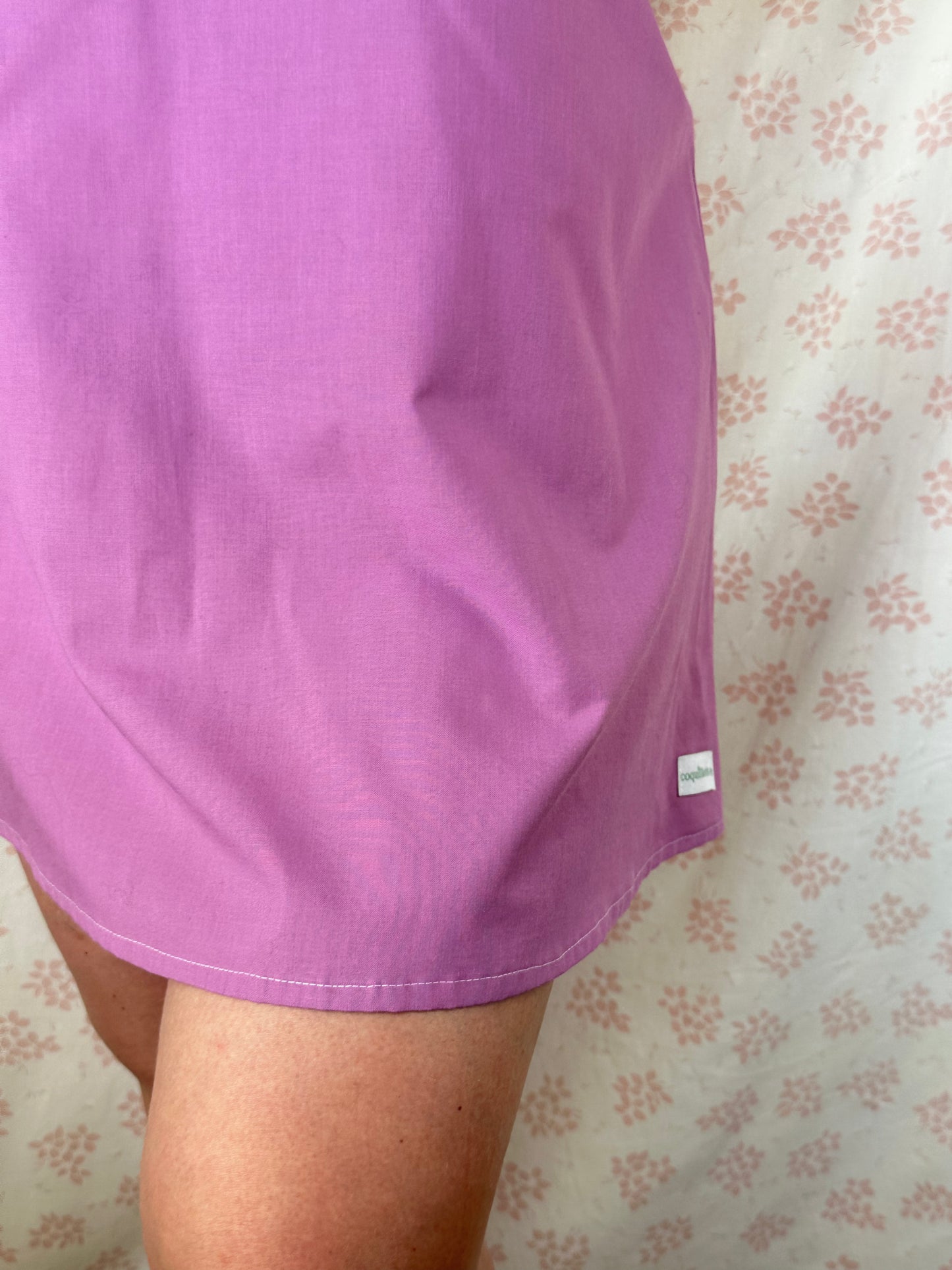 Robe Col Uni Violet