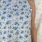 Robe Col Fleurs Bleu