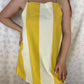 Robe Bretelle Rayé Jaune