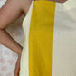 Robe Bretelle Rayé Jaune