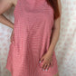 Robe Bretelle Vichy Rouge