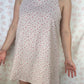 Robe Bretelle Fleurs Rose