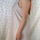 Robe Bretelle Fleurs Rose