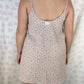 Robe Bretelle Fleurs Rose