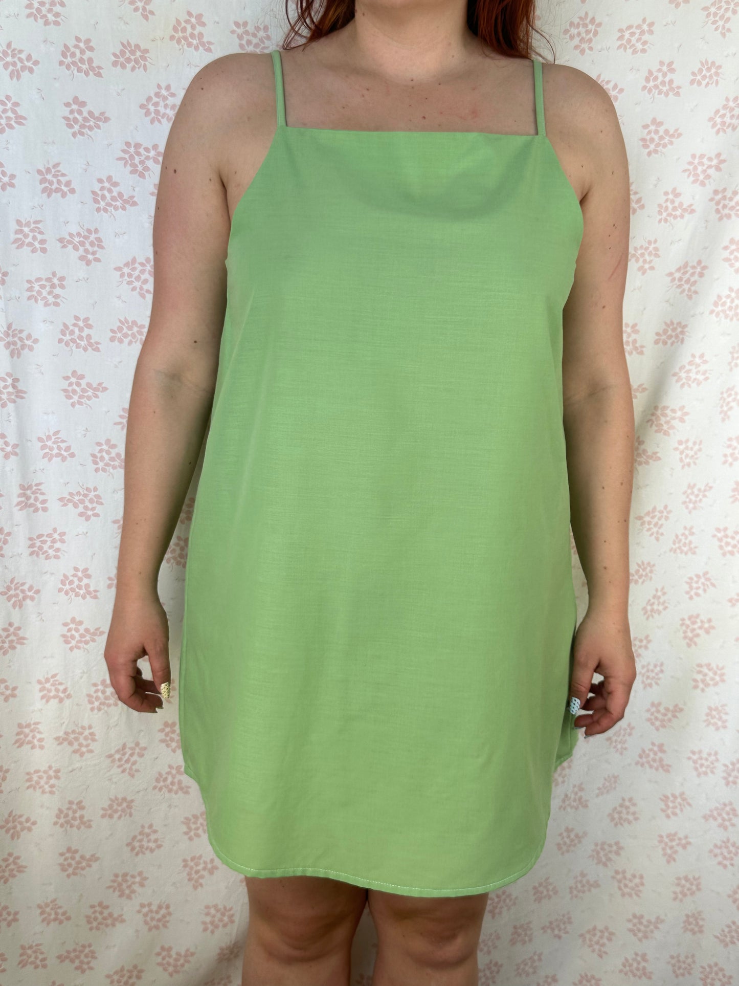 Robe Bretelle Vert Matcha