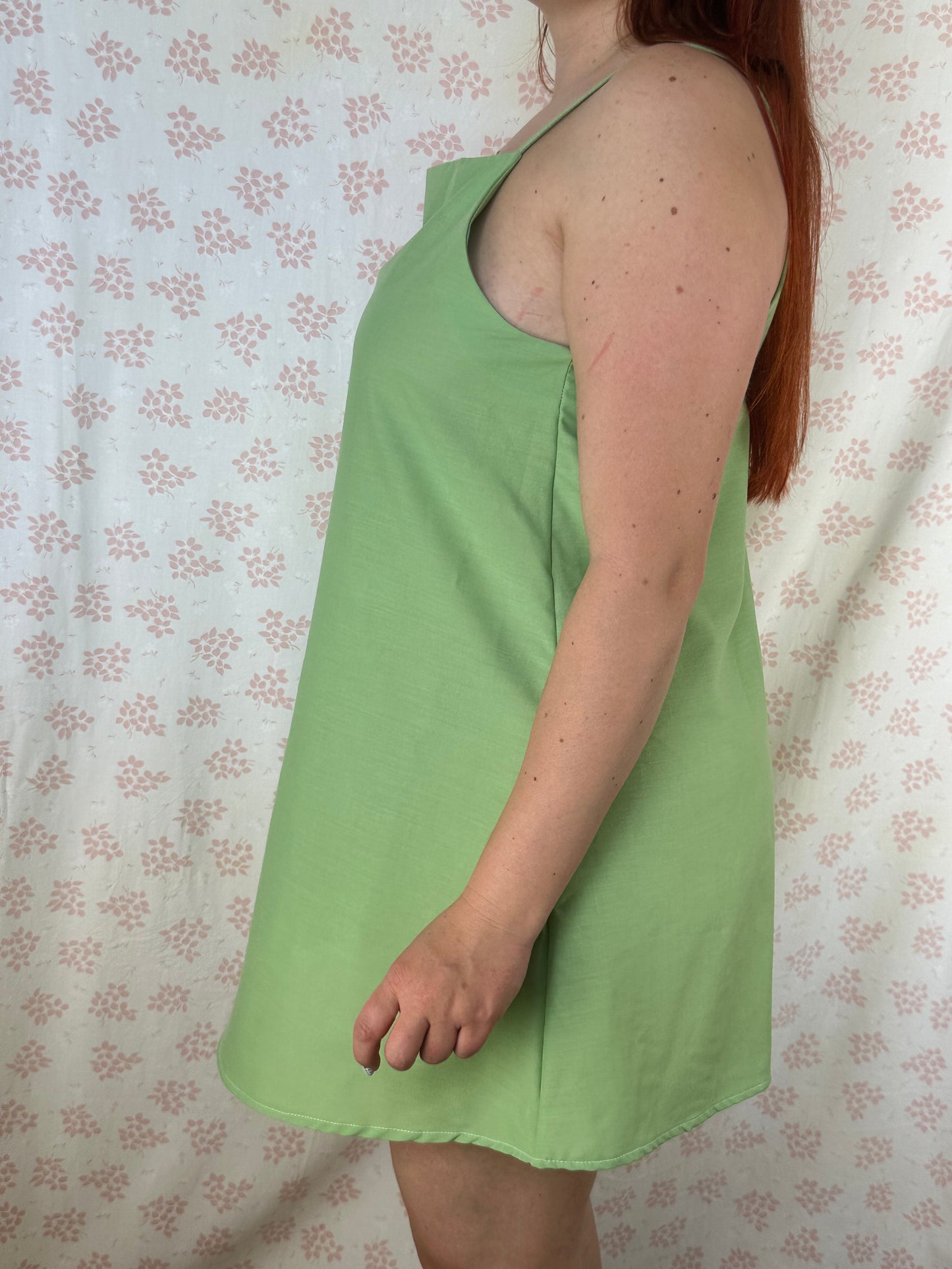 Robe Bretelle Vert Matcha