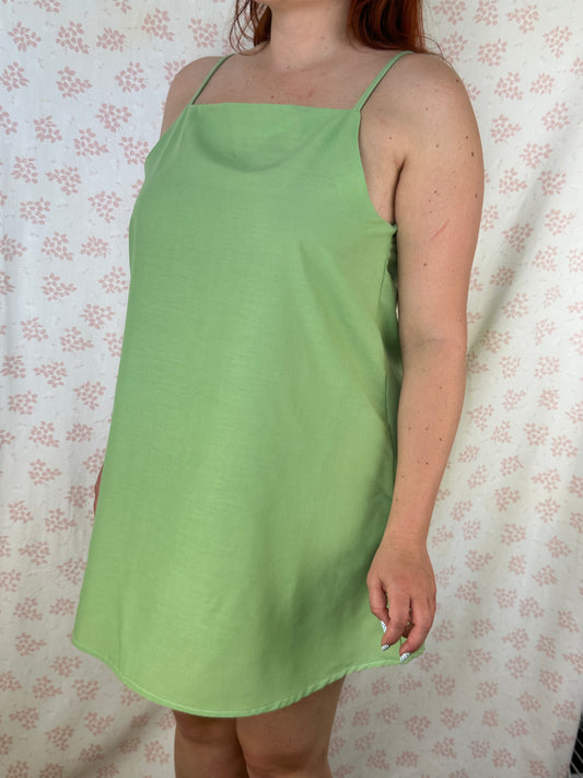 Robe Bretelle Vert Matcha