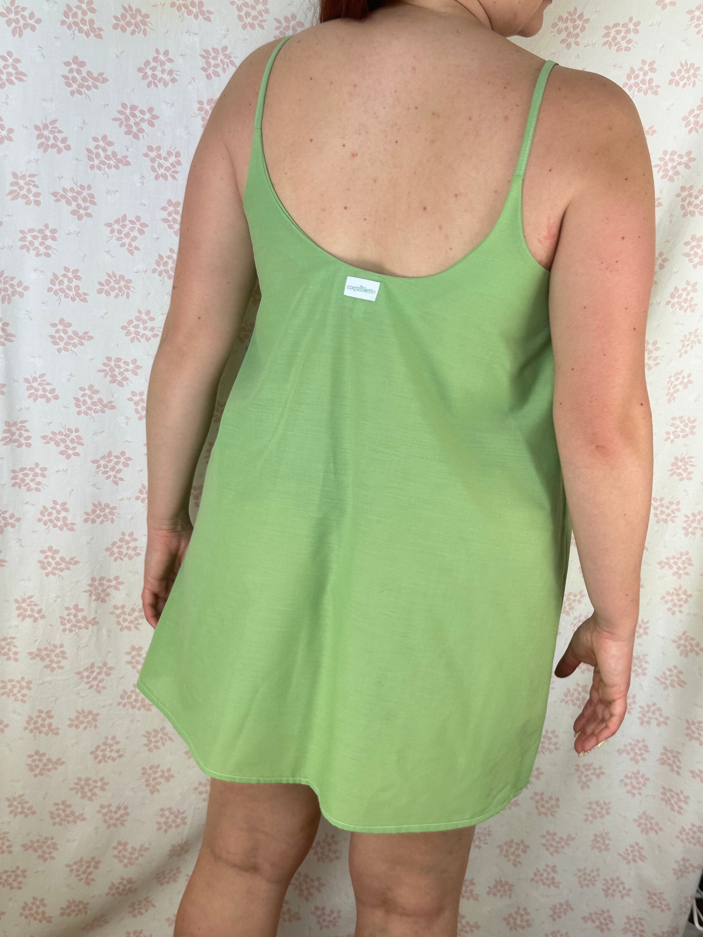 Robe Bretelle Vert Matcha