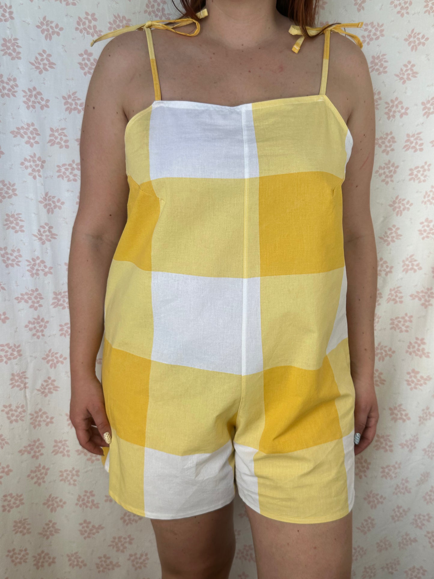 Combishort Carreaux Jaune