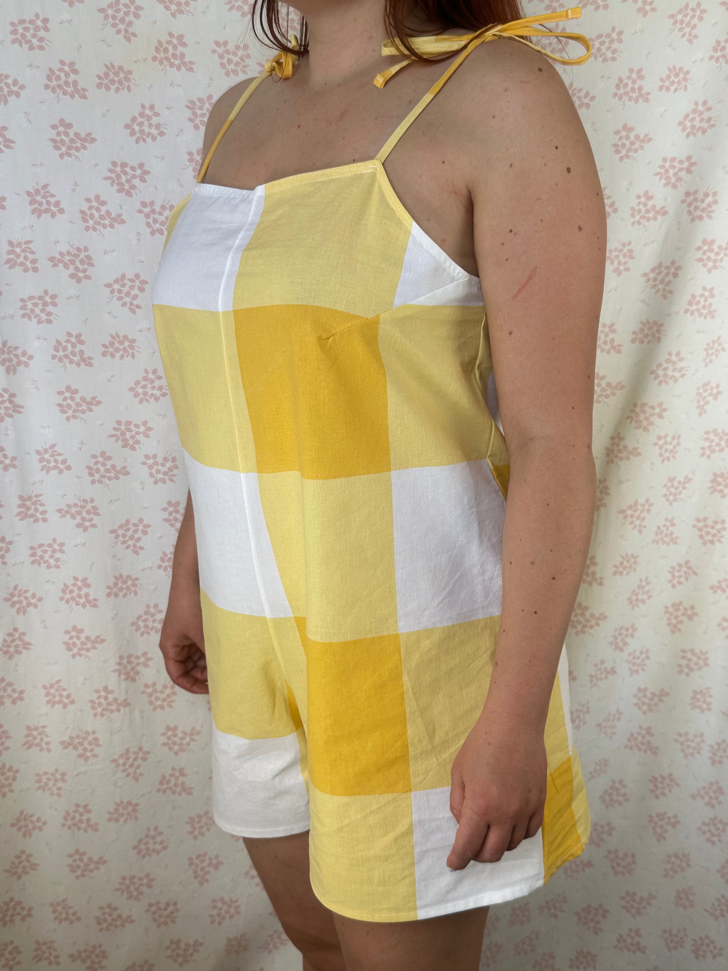 Combishort Carreaux Jaune