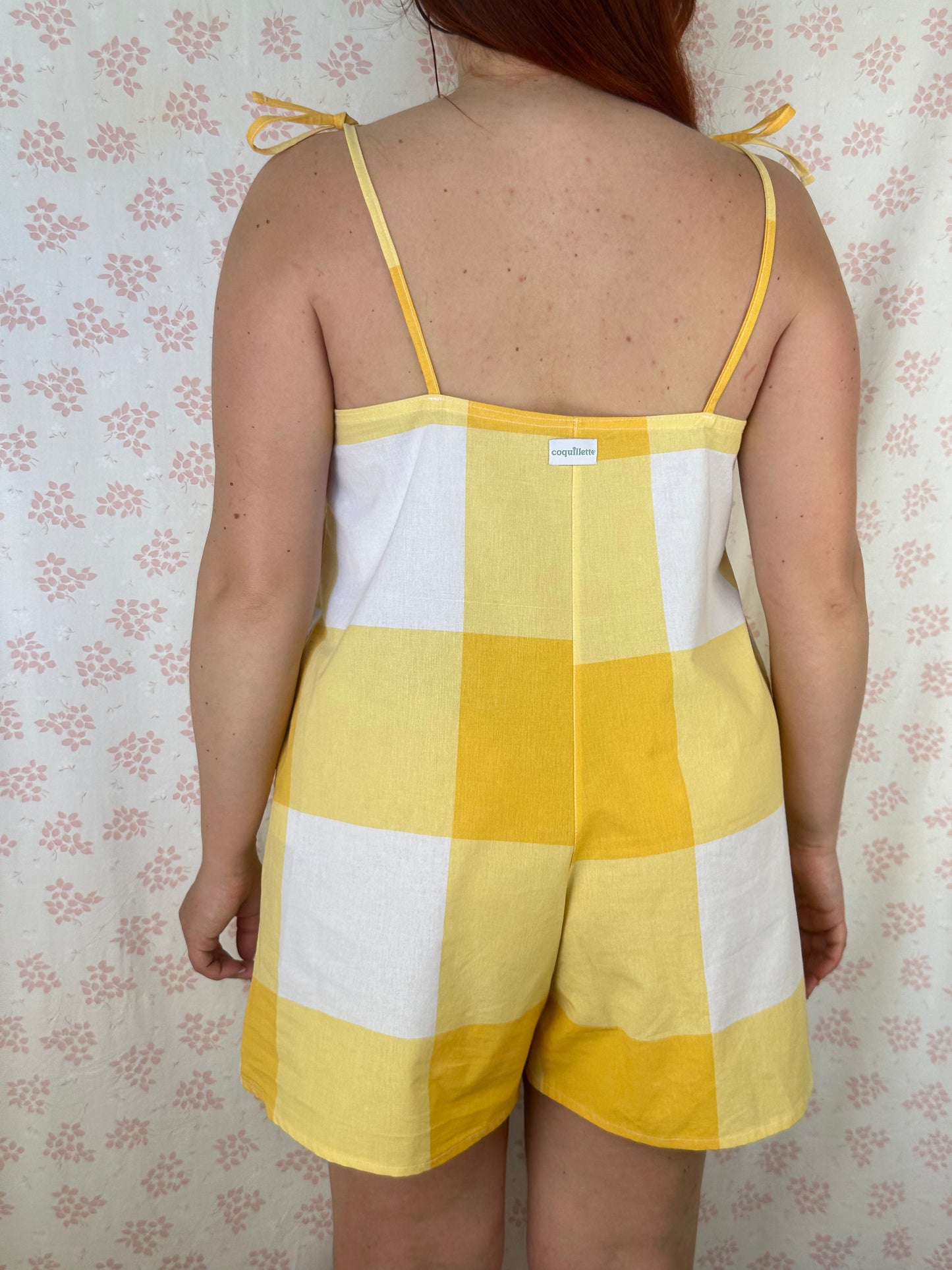 Combishort Carreaux Jaune