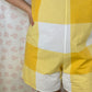 Combishort Carreaux Jaune