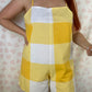 Combishort Carreaux Jaune