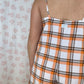 Combishort Carreaux Orange