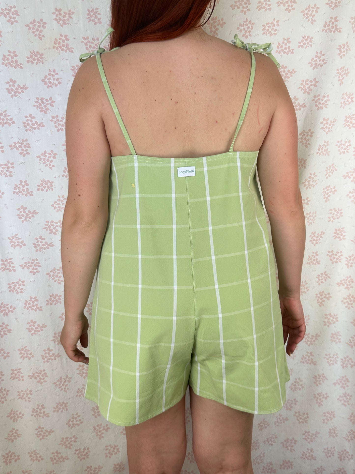 Combishort Carreaux Vert