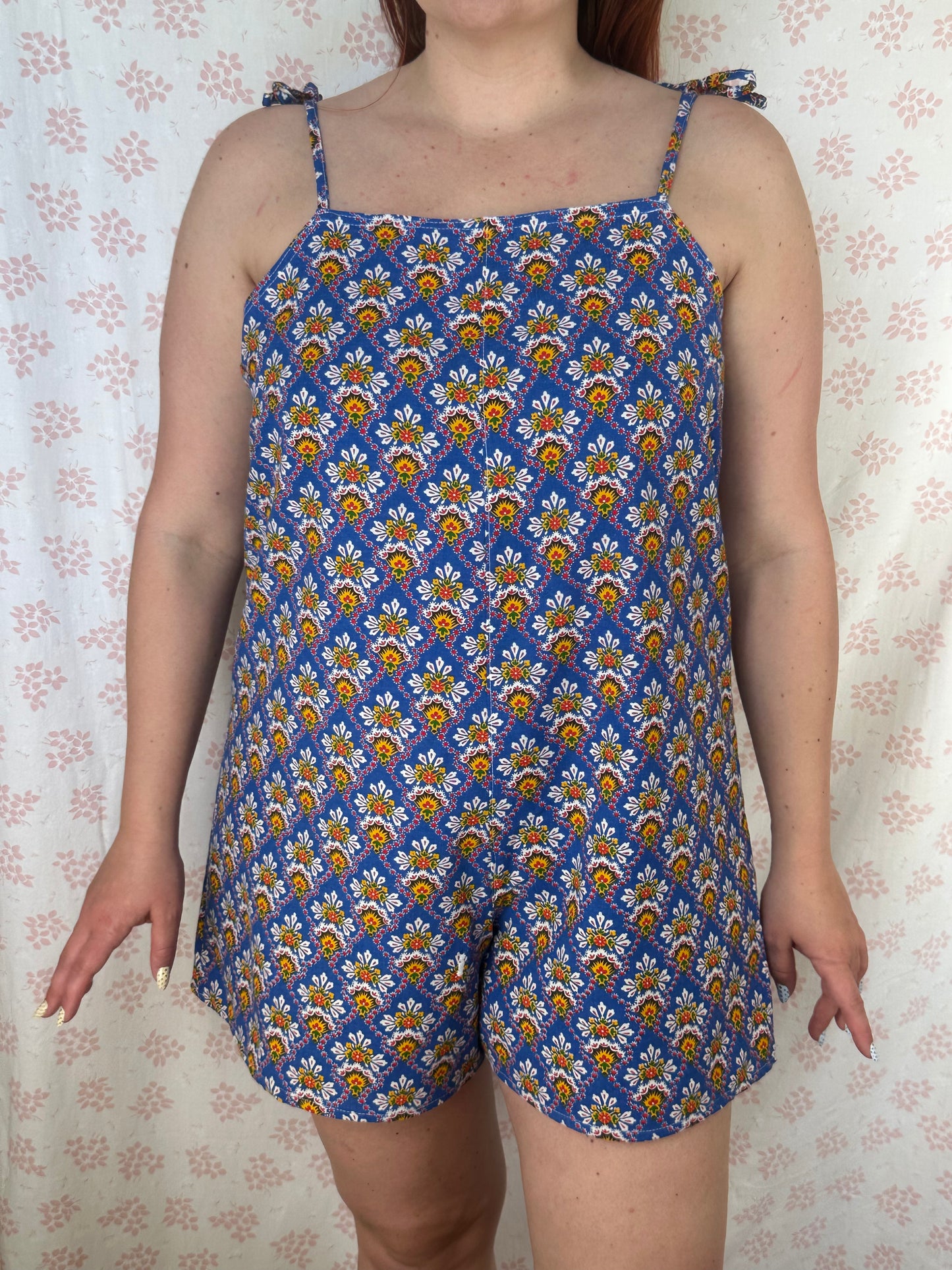 Combishort Bleu Motifs
