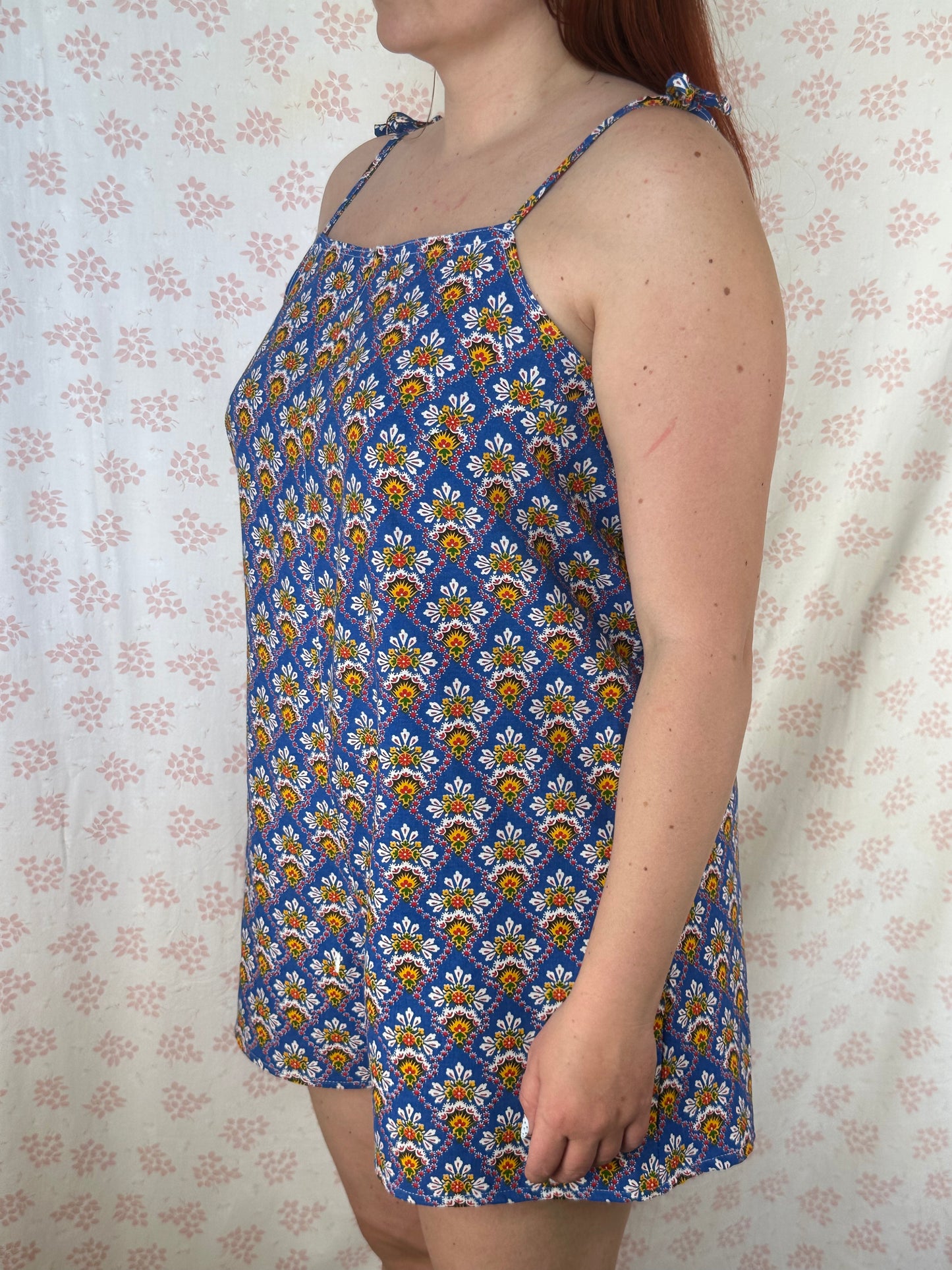 Combishort Bleu Motifs