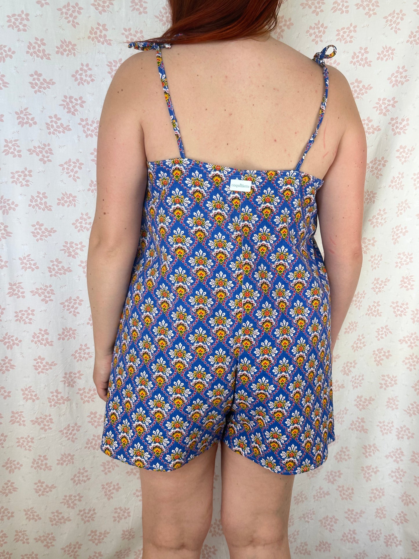 Combishort Bleu Motifs