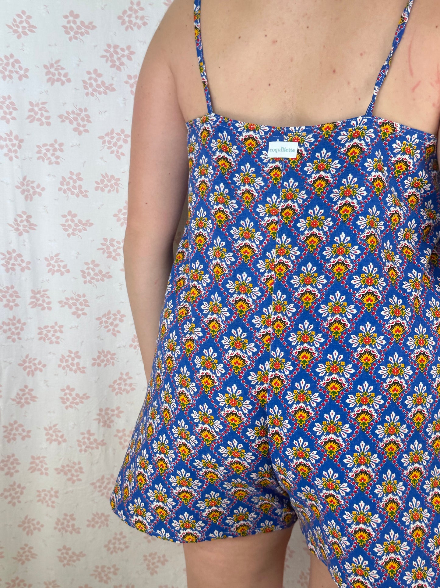 Combishort Bleu Motifs