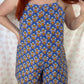 Combishort Bleu Motifs
