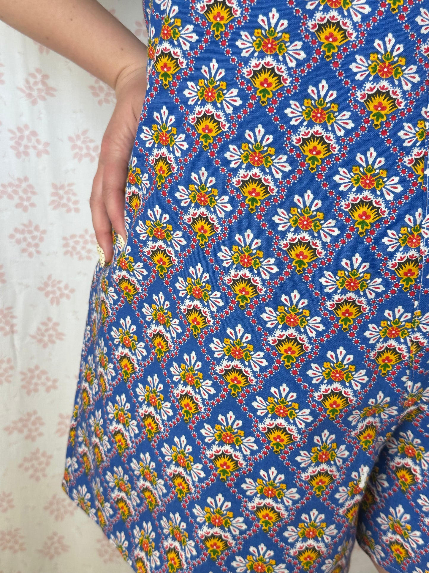 Combishort Bleu Motifs